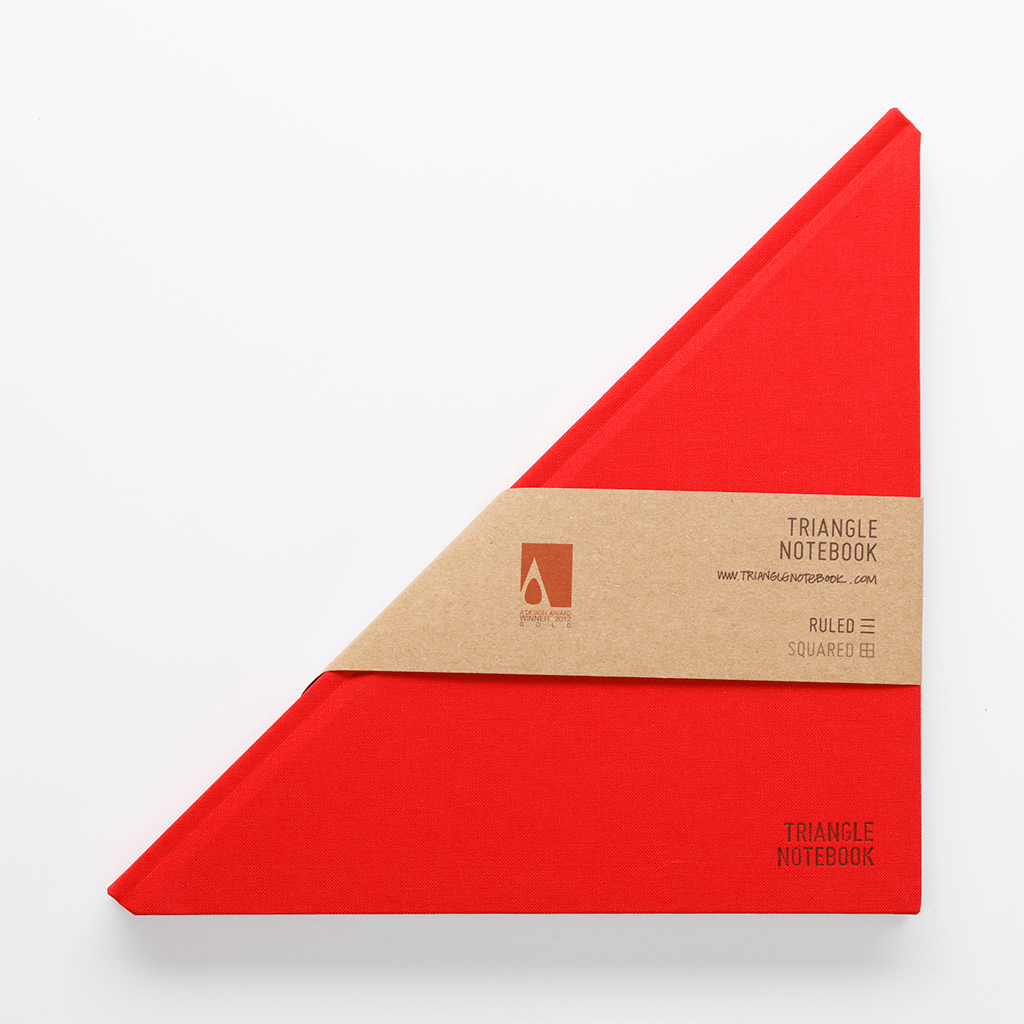 Triangle Notebook Red - Creative Notebook