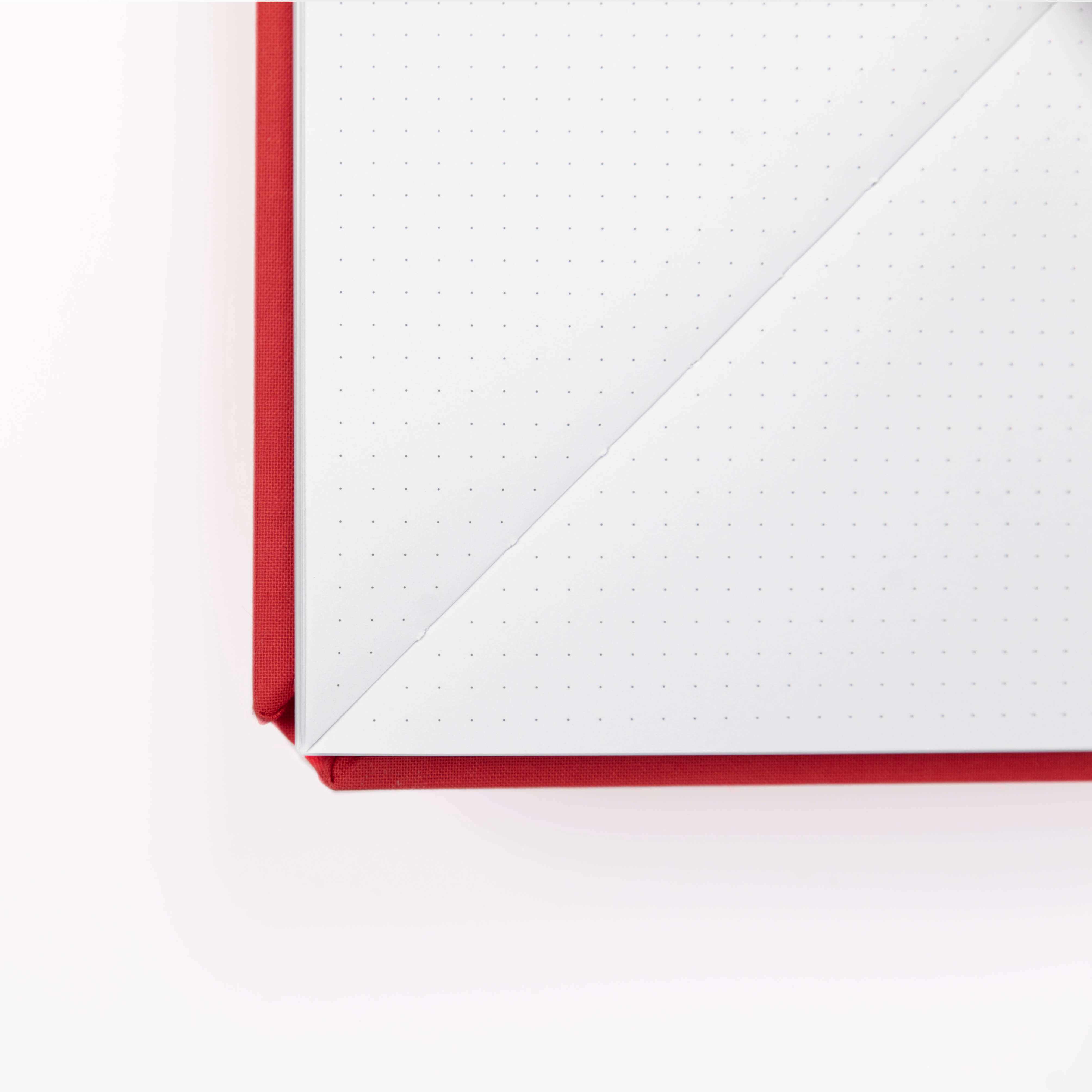 Triangle Notebook - Red - DOT GRID