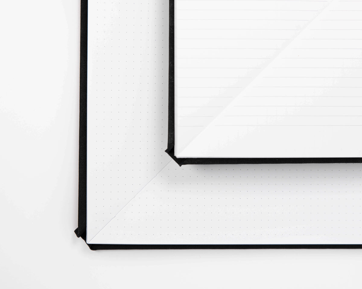 Triangle Notebook - Black - DOT GRID