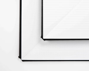 Triangle Notebook - Black - DOT GRID