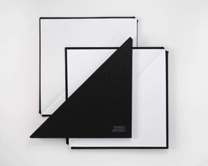 Triangle Notebook - Black - DOT GRID