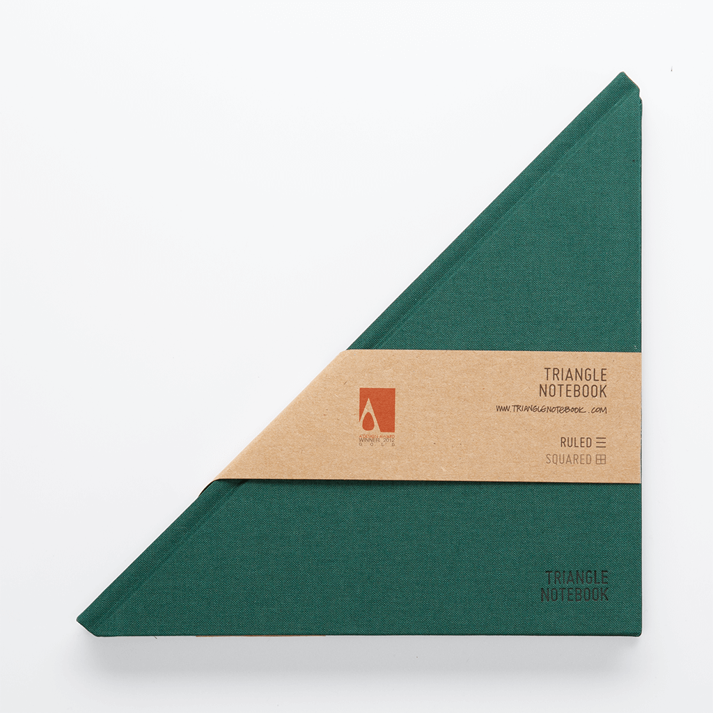 Triangle Notebook - Dark Green