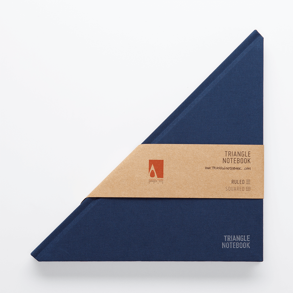 Triangle Notebook - Navy Blue