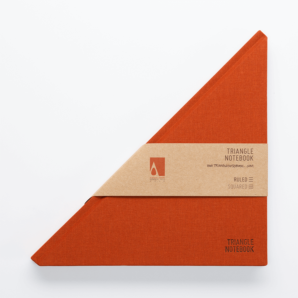 Triangle Notebook - Dark Amber