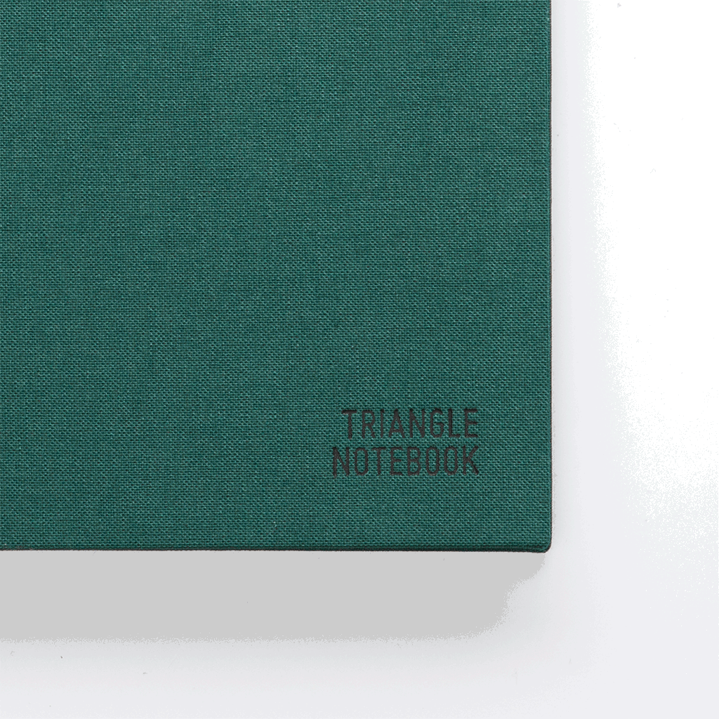 Triangle Notebook - Dark Green