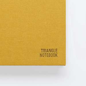 Triangle Notebook - Mustard