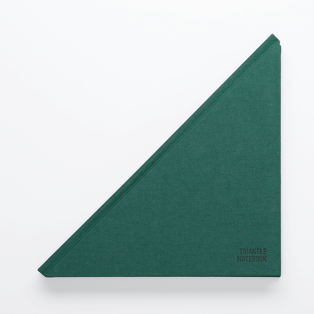 Triangle Notebook Dark Green - Creative Notebook
