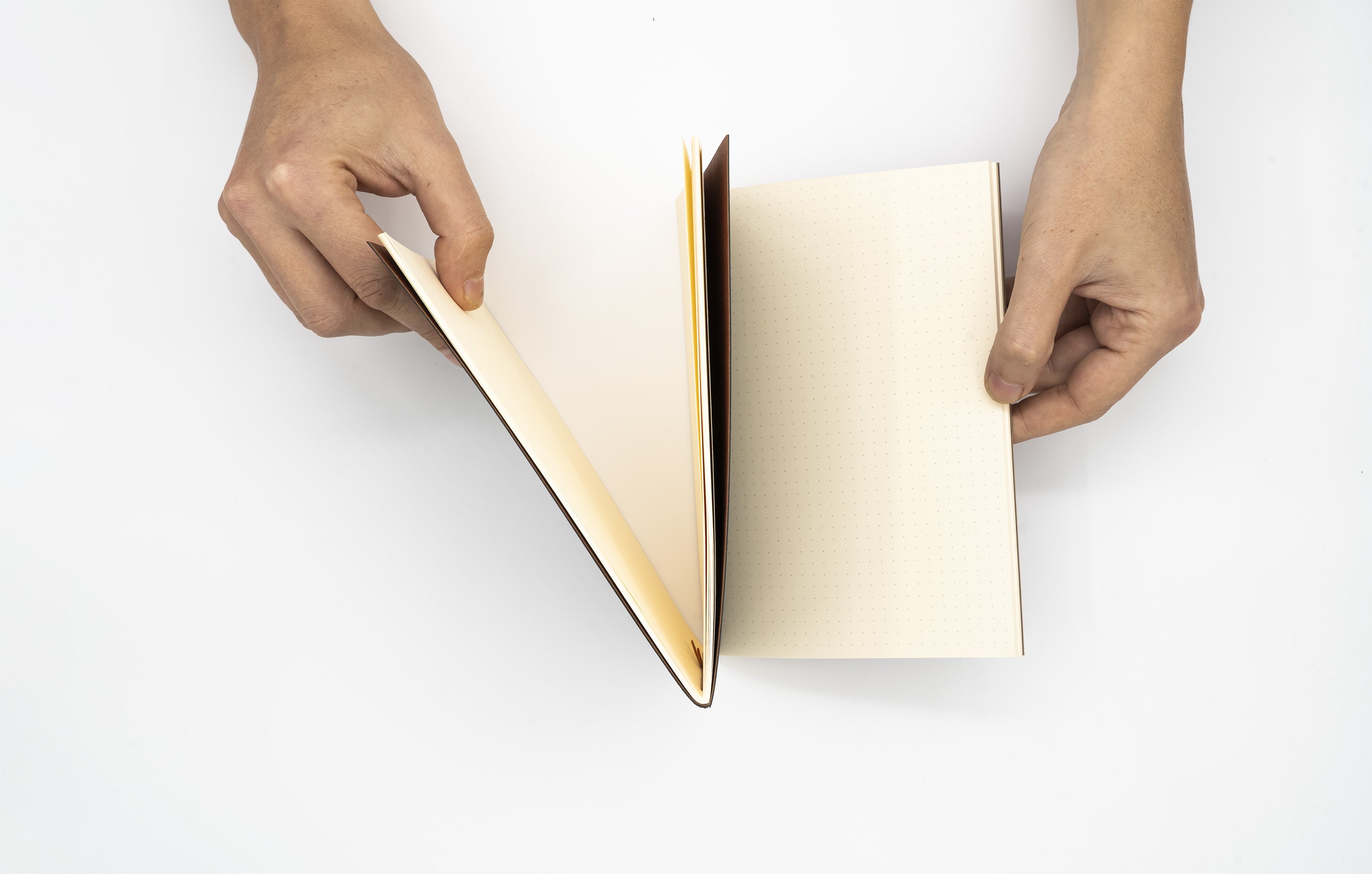 Double Sided Notebook - L Type - Dark Navy Blue § Gray – Triangle Notebook